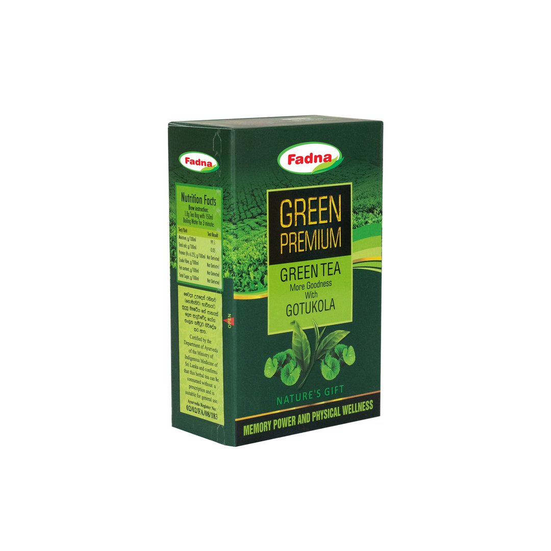 Green Premium Tea with Gotukola