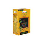 Yellow box of Fadna Belimal herbal tea on a white background